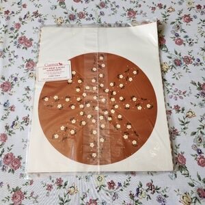 Vintage Current Gift Wrap & Bows Assortment Brown Daisy Pattern NEW in Packaging